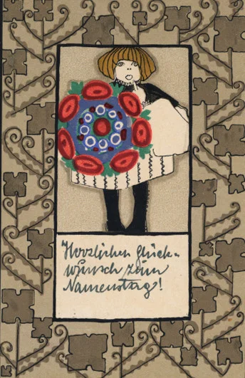 Zuschlag 230 EUR - Wiener Werkstätte 741 gel. 1918 I-