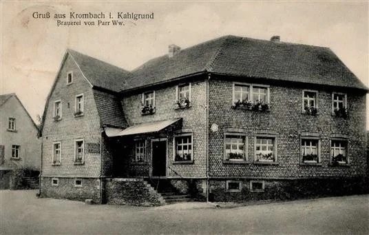 KROMBACH,Kr.Alzenau,Ufr. (8752) - BRAUEREI Parr, Marke entfernt I-II