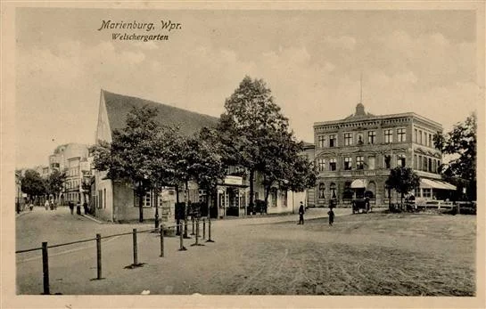 Marienburg Gasthaus Welschergarten Litfaßsäule I-