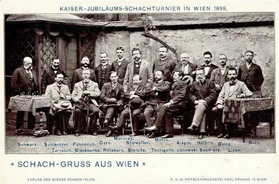 Schach Wien (1010) Österreich Kaiser Jubiläums Schachtunier