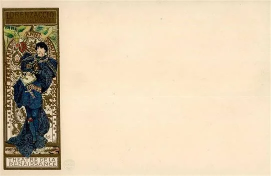 Los 99 - Zuschlag 250 EUR Mucha, Alfons Lorenzaccio Jugendstil I-II