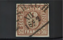 Altdeutsche Briefmarke aus Bayern