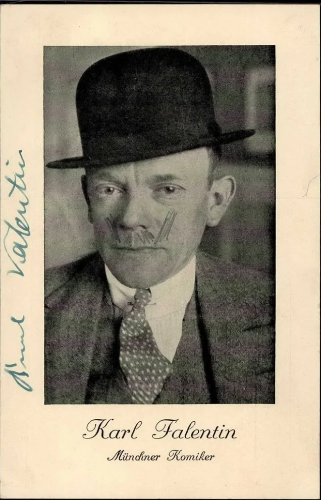 Autograph/Autogramme Komiker Valentin, Karl mit Original-Unterschrift